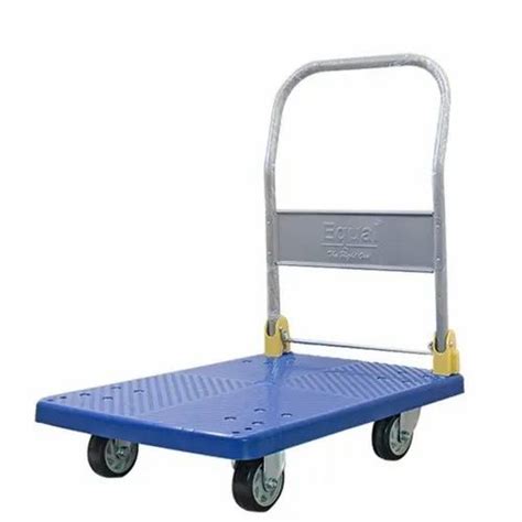 Zebrik Stainless Steel Foldable Platform Trolley For Material Handling