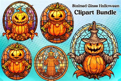 Stained Glass Halloween Graphic by Art Work · Creative Fabrica