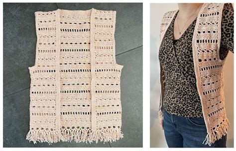 Gehaakt Ibiza Vest Boho Haak Patronen Gehaakte Topjes Granny Square