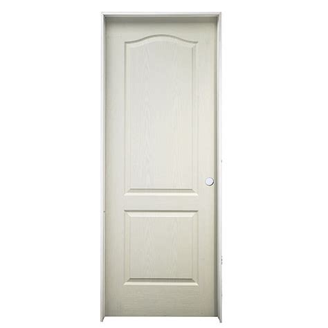 Metrie 2 Panel Arch Top Interior Door Prehung Primed Hardboard Hollow Core 28 In W X 80 In