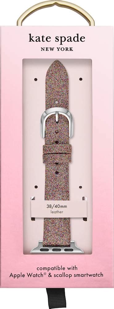 Best Buy Kate Spade New York Leather Watch Strap For Apple Watch™ 38mm And 40mm Multicolor