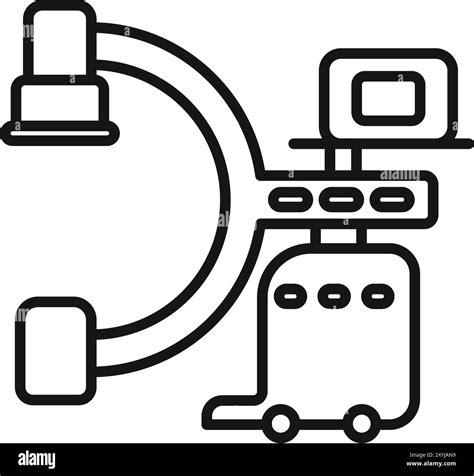 Mobile medical x ray machine on wheels for taking radiography images of