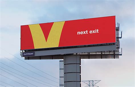 Minimal McDonald's billboard : r/pics