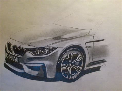 Bmw M4 drawing(day 1) by zoky88 on deviantART