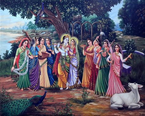 Krishna And The Gopis Painting At Explore