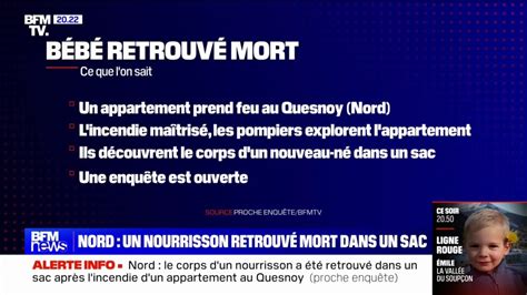 Le corps d un nourrisson a été retrouvé dans un sac après l incendie d