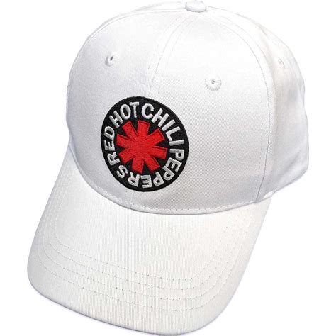 Red Hot Chili Peppers Asterisk Baseball Cap White HTRHCP002 Wild Planet Winnipeg Canada