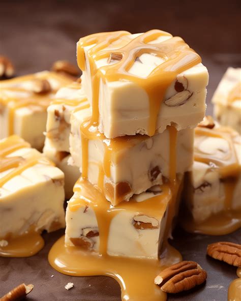 The Finest White Chocolate Caramel Pecan Fudge