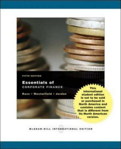 Essentials Of Corporate Finance Bradford D Jordan Stephen A Ross