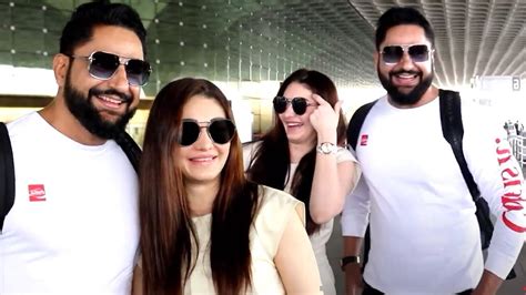 Shefali Jariwala With Her Husband Parag Tyagi Flying For Maldives