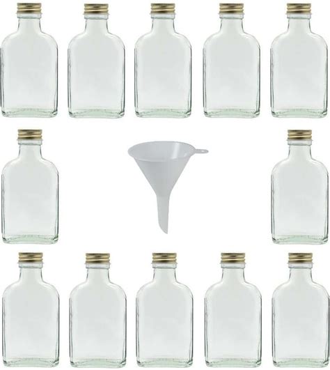 Viva Haushaltswaren 12 X Kleine Glasflasche 100 Ml Mit