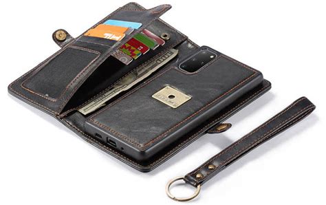 Caseme For Samsung Galaxy S20 Plus Wallet Pu Leather Case Handmade Magnetic Flip Detachable 2 In