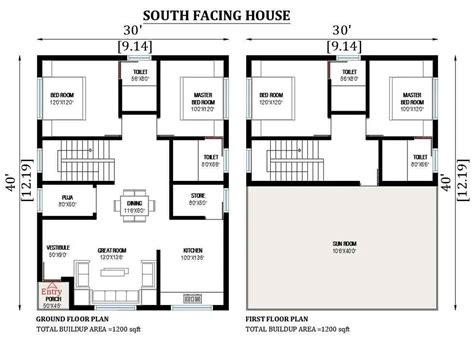 Designing Your Perfect South Facing House Vastu Plan 30x40 ...