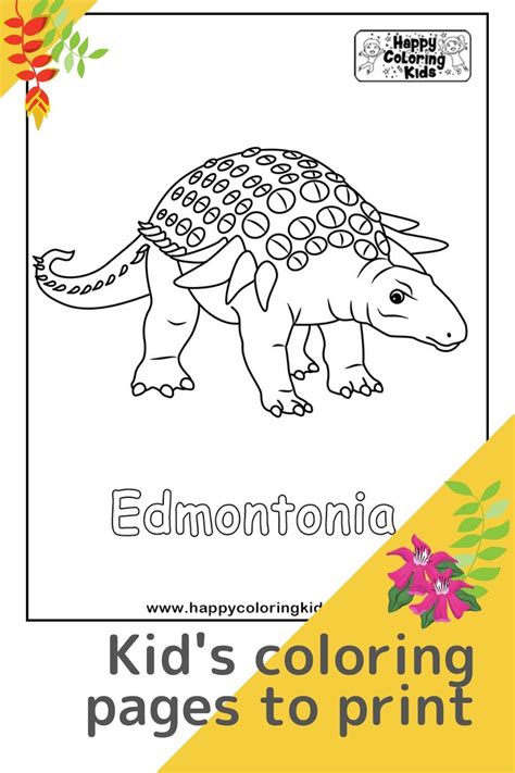 Dinosaur Coloring Pages With Names