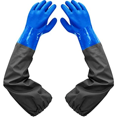 Haiou Pvc Chemical Resistant Gloves Long Rubber Gloves Long