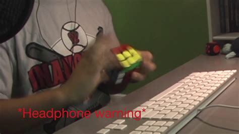 Rubiks Cube Solved In 589 Seconds Headphone Warning Youtube