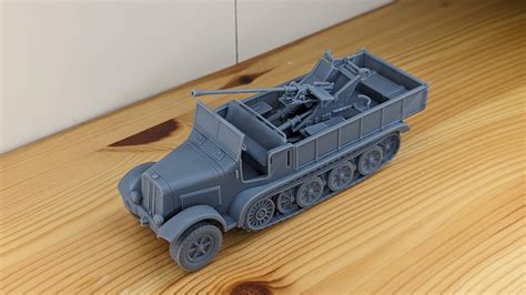 3D File Half Track Sd Kfz 6 2 3 7cm Flak 36 Auf 5t Zugkraftwagen