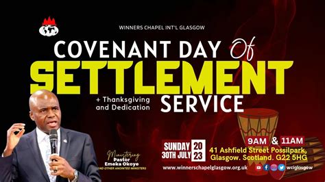 Covenant Day Of Settlement Thanksgiving Dedication Service Nd