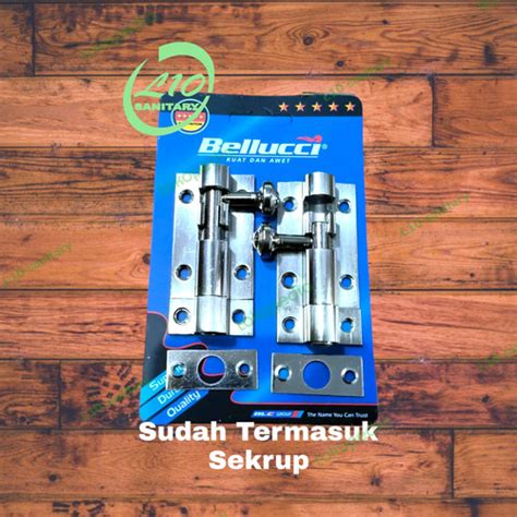 Jual Grendel Slot Jendela Pintu Bagus Bellucci Sn Silver Inch