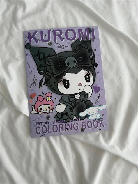 Kuromi Boyama Kitab Sticker Hediyeli