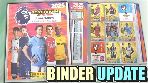 ADRENALYN XL 2024 2025 Premier League Binder Update NEW Golden