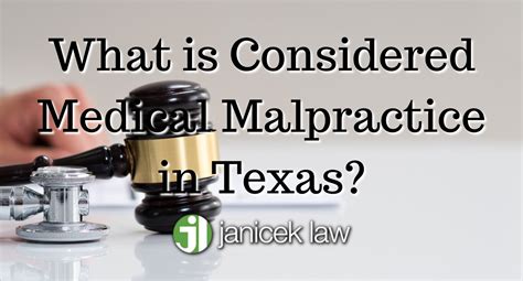 Medical Malpractice Statute Of Limitations Texas Janicek Law