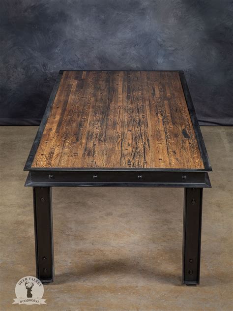 Buy Hand Crafted Industrial Modern Reclaimed Wood Conference Table