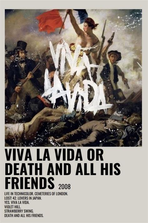 viva la vida coldplay aesthetic alternative poster | Coldplay poster ...