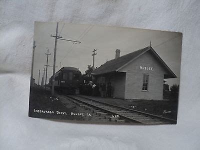 HUXLEY IA Iowa 1908 INTERURBAN TROLLEY DEPOT RPPC -- Antique Price ...