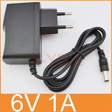 Nabíjecí adaptér DC 6V 1A/1000 mA-DC 5,5 mm x 2,5 mm s LED indikátorem ...