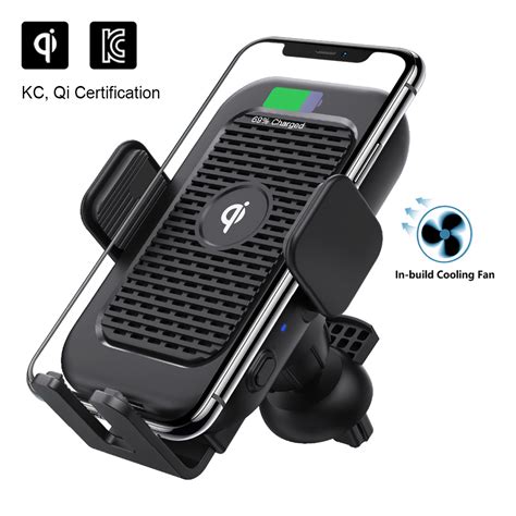 Double Coils Customizable Fast Charging 15W Phone Wireless Car Charger