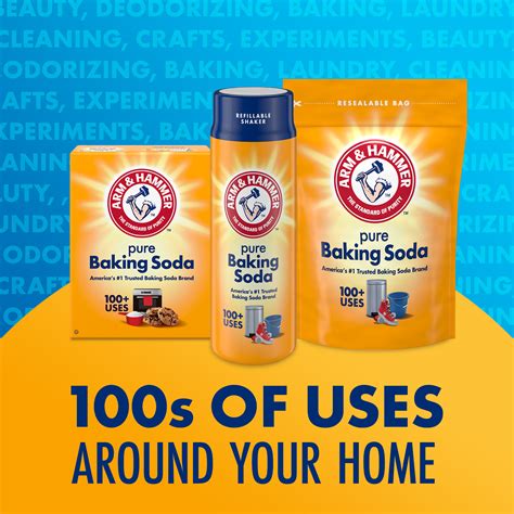 Arm And Hammer Baking Soda Refillable Shaker For Baking Cleaning And Deodorizing 12 Oz