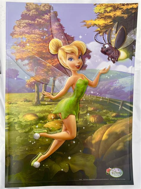 Large Disney Fairy Tinkerbell Poster - Tinker Bell 3D PVC Wall Poster ...