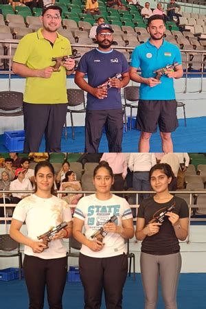 Bhavesh Simranpreet Win Second M Pistol Olympic Selection Trials