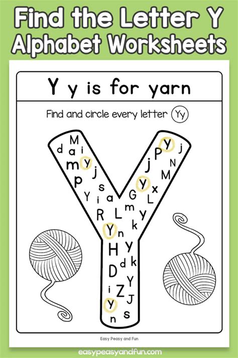 Letter Y Activity