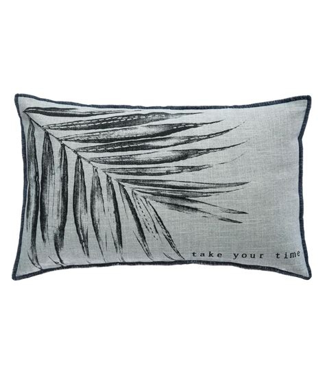 Coussin déhoussable Imprimé Slub 30 x 50 cm Leroy Merlin