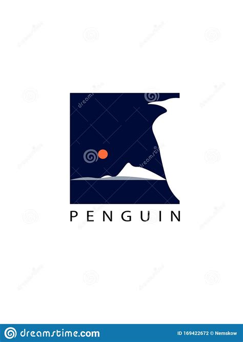 Logotipo Do Pinguin Em Fundo Branco Ilustra O Stock Ilustra O De