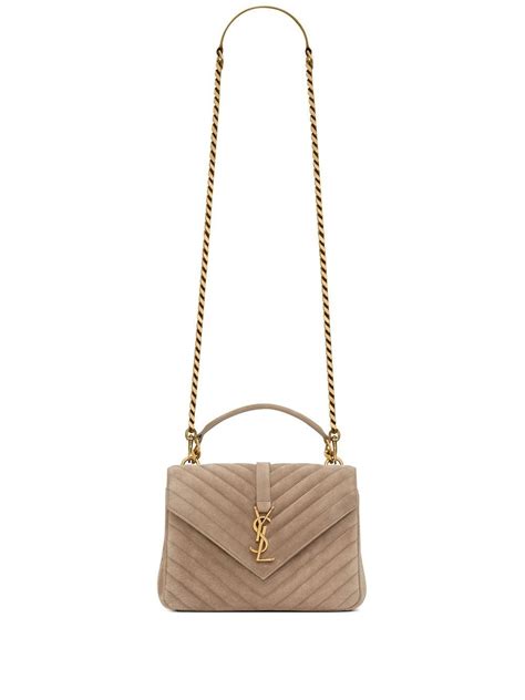 Saint Laurent College Quilted Shoulder Bag Farfetch