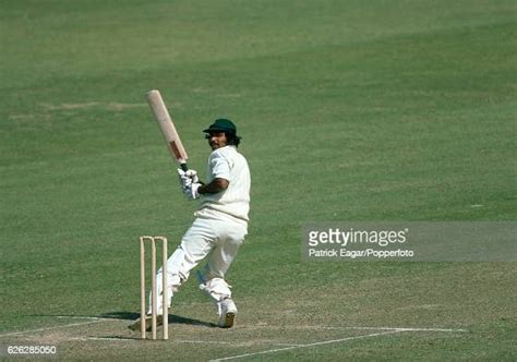 Javed Miandad batting for Sussex during the Benson and Hedges Cup ...