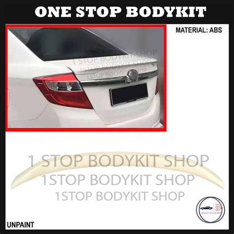 PERODUA BEZZA 2016 2019 GEAR UP STYLE REAR BOOT LIP TRUNK SPOILER ABS