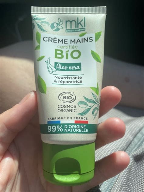 MKL Green Nature Crème mains Bio Aloe Vera INCI Beauty