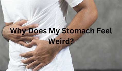 Why Does My Stomach Feel Weird Possible Reasons Explained