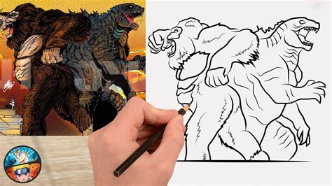 Como Dibujar A Godzilla Vs Kong F Cil Paso A Paso Dibujar Godzilla Vs