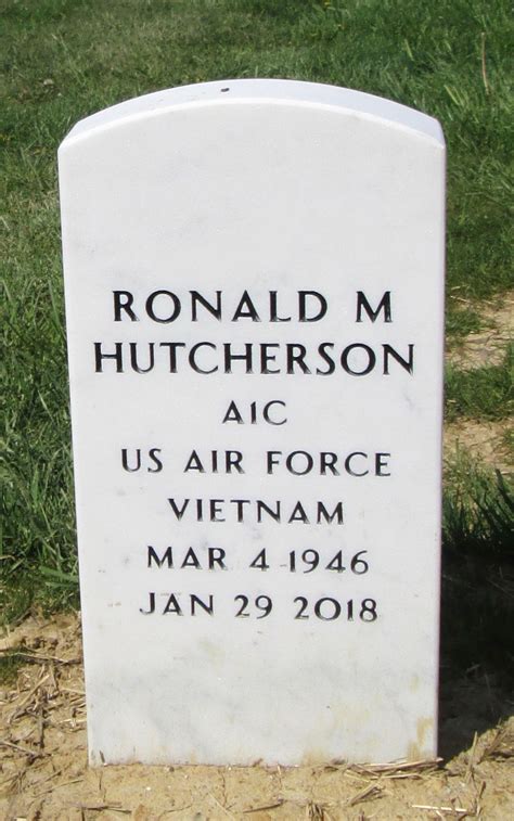 Ronald M Ronnie Hutcherson Find A Grave Memorial