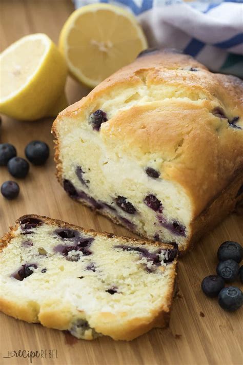 Cream Cheese Filled Blueberry Lemon Bread Video Lemon Bread Recipes