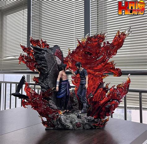 Naruto Surge Studio Itachi Sasuke Resin Statue Kaioland