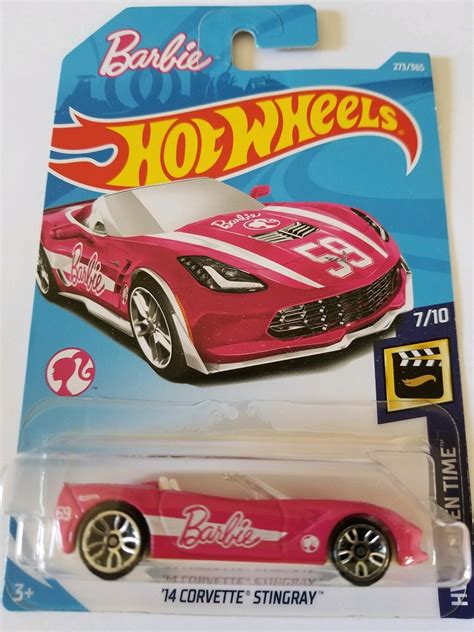 Amazon.com: Hot Wheels 2018 Barbie Car Hw Screen Time 7/10 - '14 ...