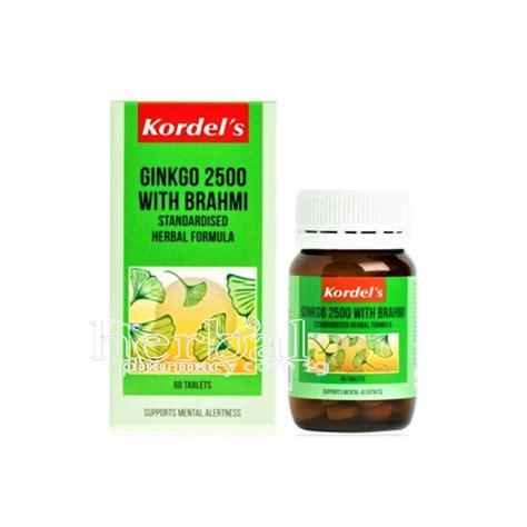 Kordel S Ginkgo With Brahmi Tablets X Theherbalpharmacy