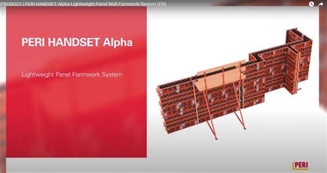 Handset Alpha Panel Formwork