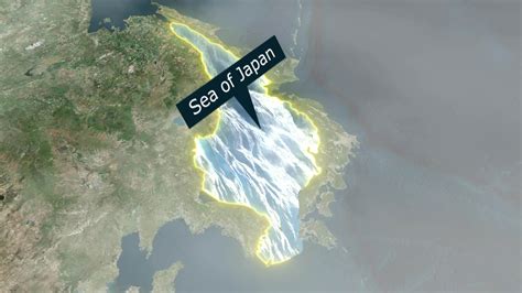 Sea of Japan Map - Clouds Effect 40862109 Stock Video at Vecteezy